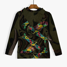 Load image into Gallery viewer, Premium designer kids hoodie to add to your child&#39;s closet. Handmade with premium polyester blend fabric. Guaranteed a soft wearing feeling. Reinforced cuffs and waist. Durable. 
