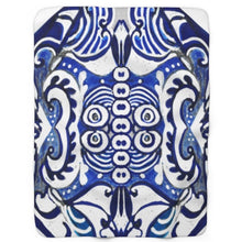 Load image into Gallery viewer, Best blue and white throw for your sofa  at Ace Shopping Club. Shop with us now! www.aceshoppingclub.com 
