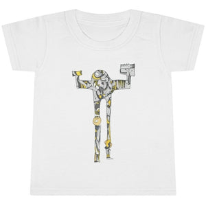 White robot toddler t-shirt designed by JG and only available at Ace Shopping Club. A classic fit that is universally comfy, Free Shipping. 