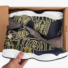 Load image into Gallery viewer, Yellow Skeleton Designer Basketball Sneakers
