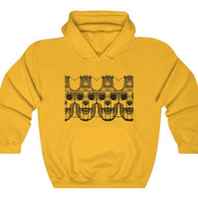 Load image into Gallery viewer, Crafted for comfort, this yellow hoodie is perfect for relaxing. Once put on, it will be impossible to take off. Designed by Joe Ginsberg for Ace. Classic fit. Material: 50% Cotton; 50% Polyester. Medium fabric (8.0 oz/yd² (271.25 g/m²). Runs true to size. Free Shipping.
