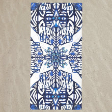 Load image into Gallery viewer, Delft Blue Designer Beach Towel

