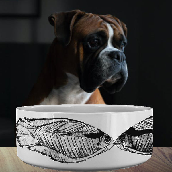 Go Fish Designer Dog and Cat Bowl