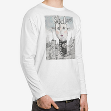 Load image into Gallery viewer, This long sleeve white t-shirt is too cool to wear! This designer tee is from the JG Signature Collection. 
