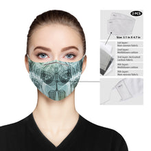 Load image into Gallery viewer, The face mask was made of skin-friendly polyester material that is breathable and comfortable to wear. Comes with a set of two PM2.5 filters (made from non-woven fabric, melt-blown cotton, and activated carbon fabric). It is perfect for everyday use.
