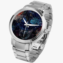 Load image into Gallery viewer, This watch is a unique gift for someone who loves fishing. Designer by Joe Ginsberg. Classic analogues high quality automatic mechanical movement watch. High-density stainless-steel body, accurate timing, 
