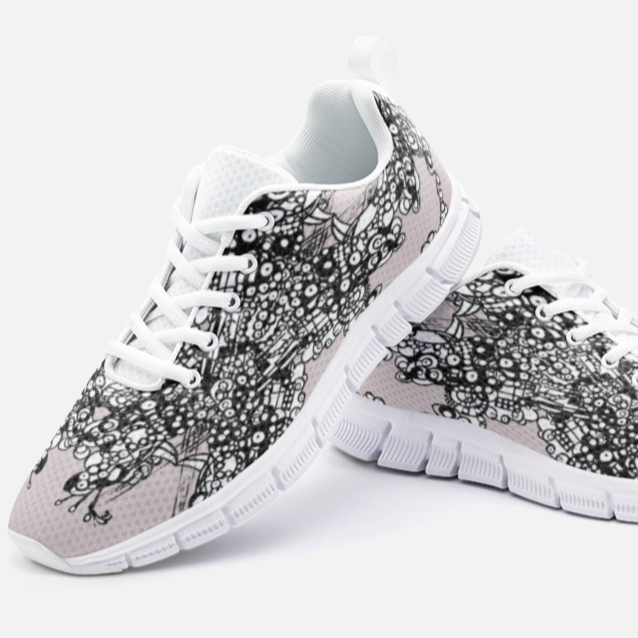 These pink designer sneakers are uniquely designed for Ace Shopping Club by New York designer, Joe Ginsberg.