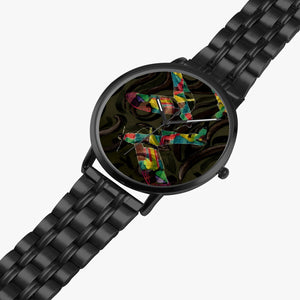 Pilot Steel Strap Designer Quartz Watch