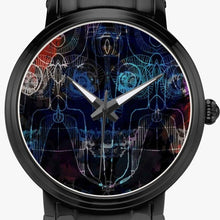 Load image into Gallery viewer, This black sports watch is a unique gift for someone who loves fishing. Designer by Joe Ginsberg. Classic analogues high quality automatic mechanical movement watch. High-density stainless-steel body. 

