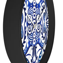 Load image into Gallery viewer, Buy your blue home decor clock with a black frame at Ace Shopping Club. Shop with us now! www.aceshoppingclub.com 

