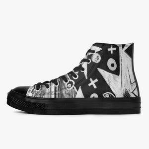 Fashion without limits! These extremely comfortable high-top sneakers are designed by award-winning designer, Joe Ginsberg. A truly original way to express oneself and inspire new fashion trends on the go