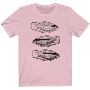 This soft and excellent light pink designer t-shirt is the ultimate fisherman's shirt and the best gift to give to  your family or  friends. Designed by Joe Ginsberg for Ace Shopping Club. Retail fit. Material: 100% Soft cotton. Runs true to size. Free shipping.