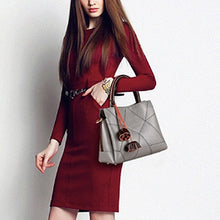 Load image into Gallery viewer, The perfect handbag for you. Number of Handles/Straps: Single. Main Material: PU. Lining Material: Polyester. Interior: Interior Slot Pocket,Cell Phone Pocket,Interior Zipper Pocket,Interior Compartment. Hardness: Hard. Exterior: Silt Pocket. Decoration: Tassel. Closure Type: Zipper. Size: 10.69&quot; x 9.44&quot; x 4.72&quot; (27cm x 24cm x 12 cm).
