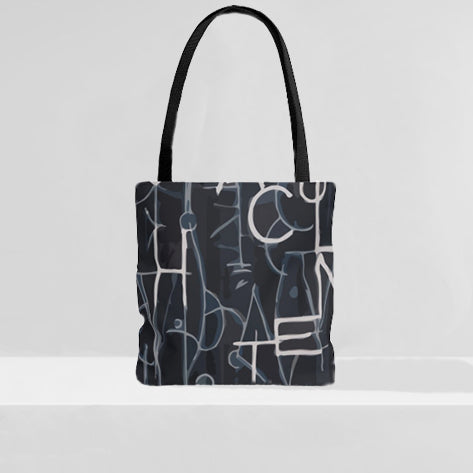 Letters II Designer Tote Bag