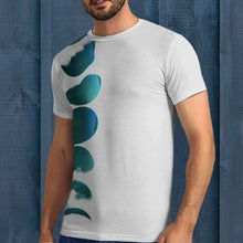 Load image into Gallery viewer, Moon Eclipse fitness t-shirt designed by Joe Ginsberg for Ace uniquely. Material: 100% Q Milch (sustainable &amp; organic synthetic fabric from milk). Regular fit. Cut &amp; Hand-sewn. Double-stitched &amp; reinforced seams.
