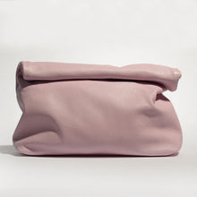 Load image into Gallery viewer, Casual designed old pink clutch bag. Material: Leather. Lining Material: Cotton. Interior: Cell Phone Pocket. Hardness: Soft. Closure Type: Hasp. Closure: zipper. Size: 12.59 x 11.02 inches (32cm x 28 cm). Free shipping.
