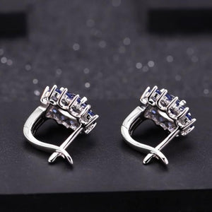 Natural Blue Sapphire Stud Earrings