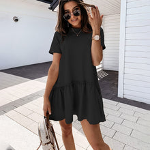 Load image into Gallery viewer, Ruffled Plain Mini Dress | Multiple Colors
