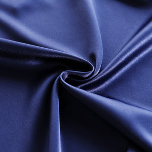 Silk v-neck dress for your next party. Silhouette: Straight. Neckline: V-Neck. Sleeve Style: Spaghetti Strap. Dress Length: Mid-Calf. Material: Polyester. Sleeve Length: Sleeveless. Color: black, dark blue, beige, blue, grey blue, green. Free shipping. 