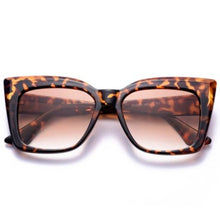 Load image into Gallery viewer, Super cool leopard sunglasses just for you! Lenses Material: Polycarbonate. Style: Square. Frame Material: Polycarbonate. Certification: CE. Lenses Optical Attribute: UV400. Lens Height: 45mm. Lens Width: 56mm. Free shipping.
