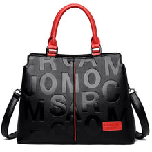 Load image into Gallery viewer, Luxurious design handbag for women. Interior: Interior Slot, Cell Phone Pocket, Zipper Pocket and Interior Compartment. Closure Type: zipper. Decoration: Letter. Lining Material: Polyester. Hardness: Hard. Features: Double layers. Free shipping
