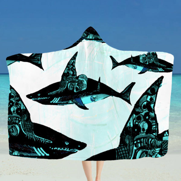 This Hooded Blanket is a perfect item to bring to the beach. With Arctic Velvet lining, this blanket is soft and skin-friendly, as well as keeps you warm. Material: Arctic velvet with beige lining. Free Shipping.